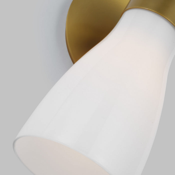 One Light Wall Sconce from the Moritz collection in Burnished Brass finish