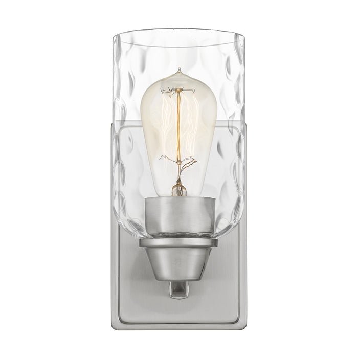 One Light Wall Sconce from the Acacia collection in Brushed Nickel finish