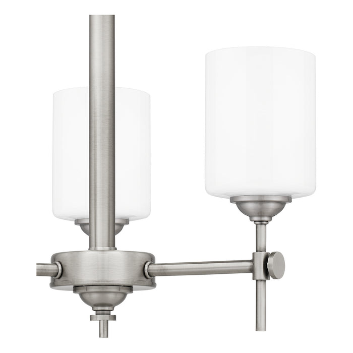 Three Light Semi Flush Mount from the Aria collection in Antique Polished Nickel finish