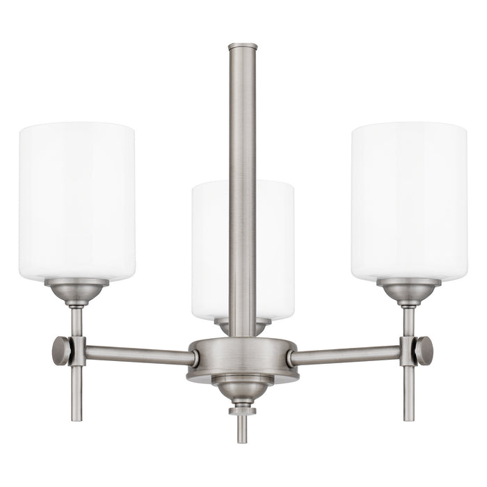 Three Light Pendant from the Aria collection in Antique Polished Nickel finish