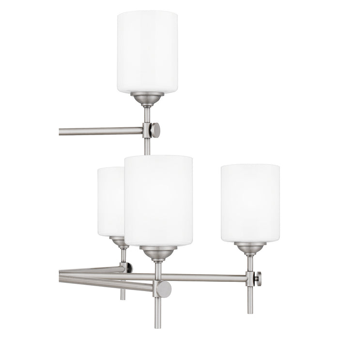 Nine Light Chandelier from the Aria collection in Antique Polished Nickel finish
