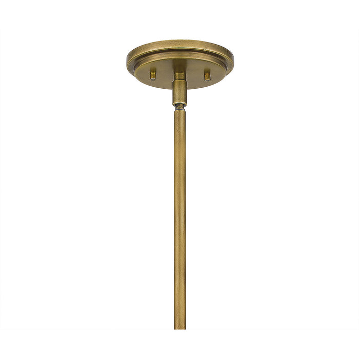 Nine Light Chandelier from the Aria collection in Weathered Brass finish