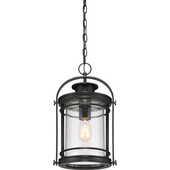 One Light Mini Pendant from the Booker collection in Mystic Black finish
