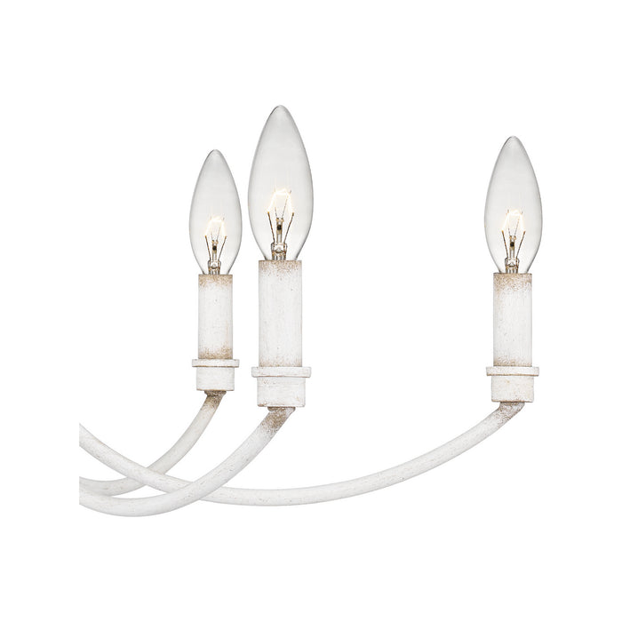 Nine Light Chandelier from the Briar collection in Antique White finish