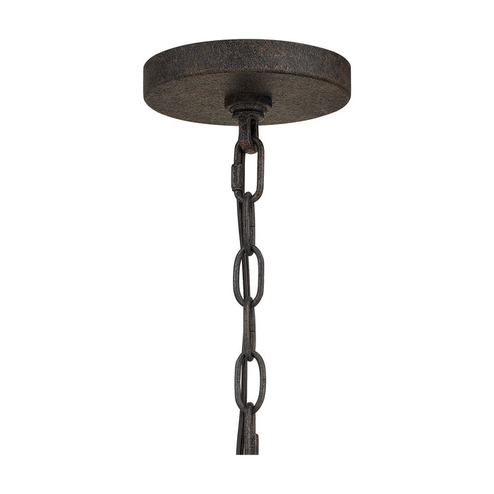 One Light Mini Pendant from the Brockton collection in Rustic Black finish