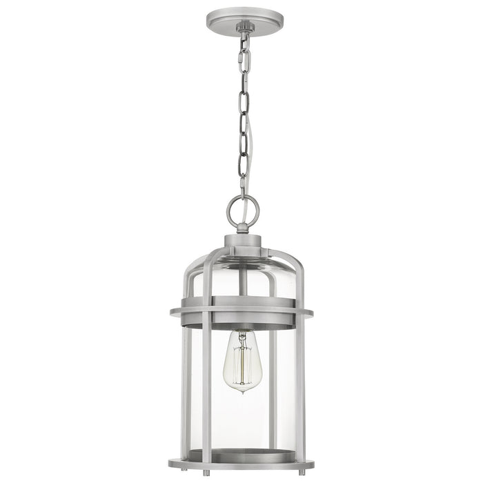 One Light Mini Pendant from the Carrington collection in Industrial Aluminum finish