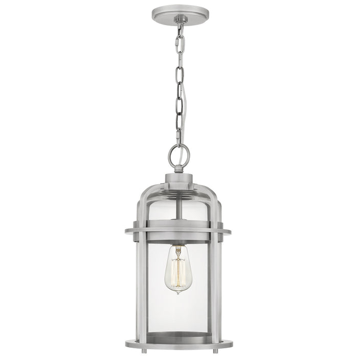 One Light Mini Pendant from the Carrington collection in Industrial Aluminum finish