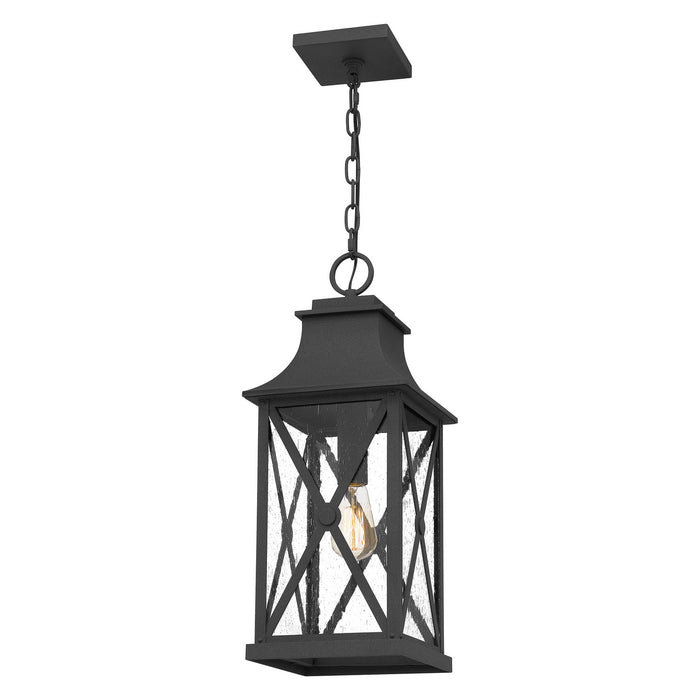 One Light Mini Pendant from the Ellerbee collection in Mottled Black finish