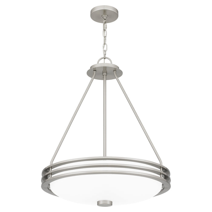 Four Light Pendant from the Emile collection in Brushed Nickel finish