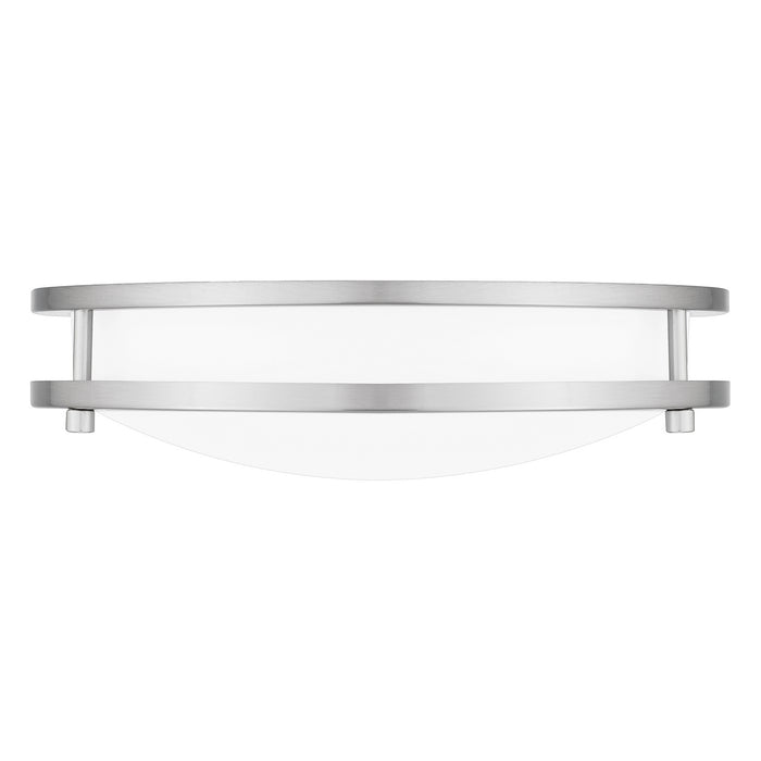 LED Flush Mount from the Euclid collection in Brushed Nickel finish