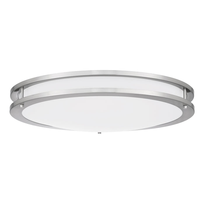 LED Flush Mount from the Euclid collection in Brushed Nickel finish