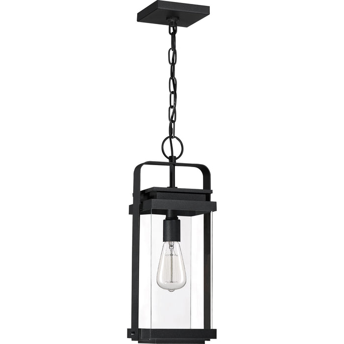 One Light Mini Pendant from the Exhibit collection in Earth Black finish