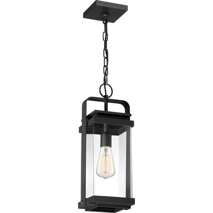 One Light Mini Pendant from the Exhibit collection in Earth Black finish