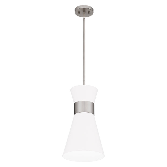 One Light Mini Pendant from the Fremont collection in Brushed Nickel finish