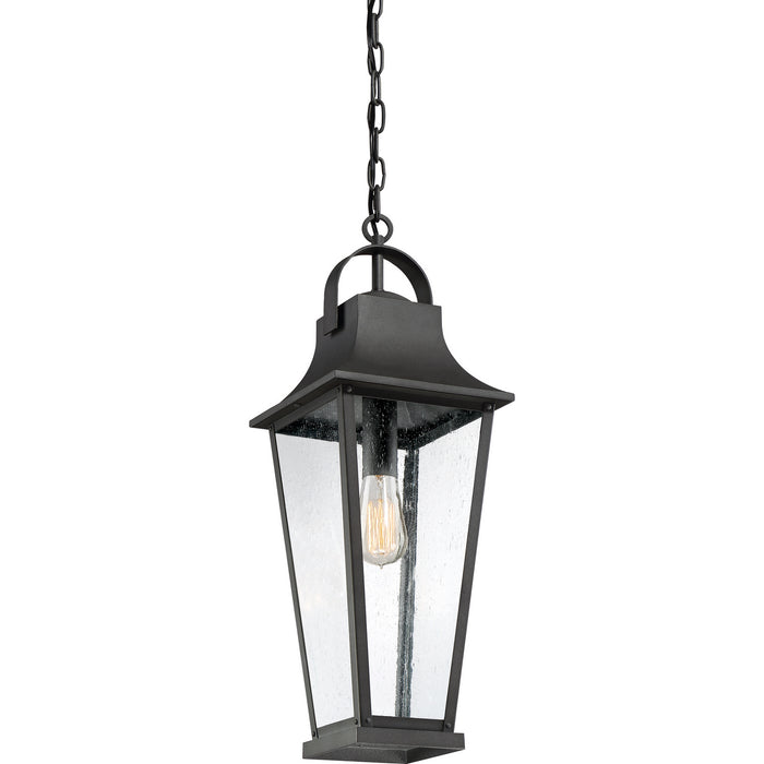 One Light Mini Pendant from the Galveston collection in Mottled Black finish