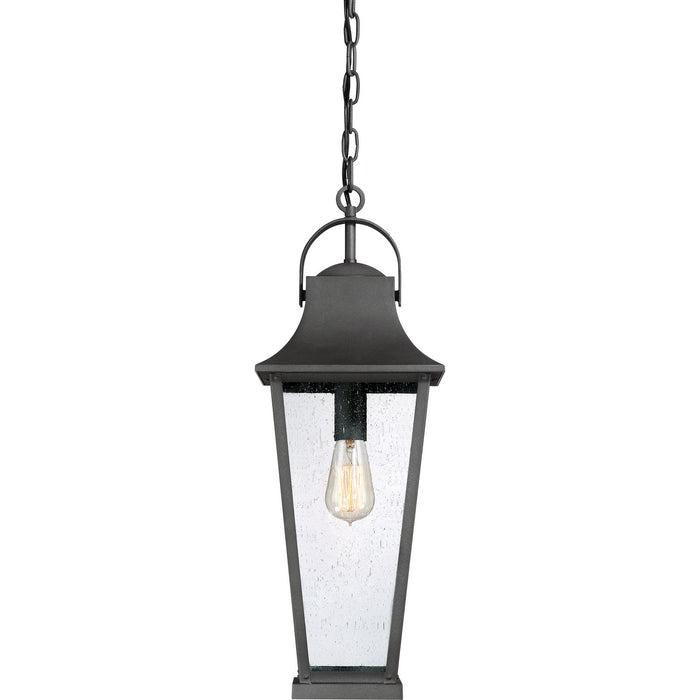 One Light Mini Pendant from the Galveston collection in Mottled Black finish