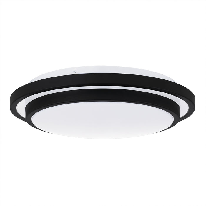 LED Flush Mount from the Irving collection in Matte Black finish