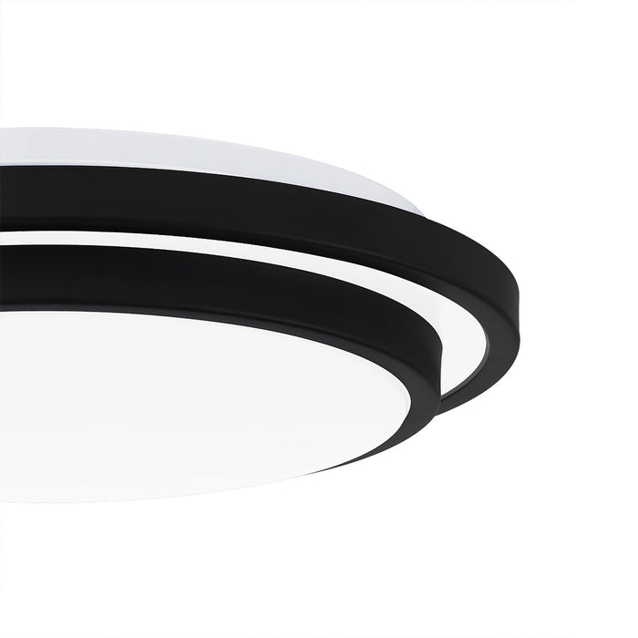 LED Flush Mount from the Irving collection in Matte Black finish