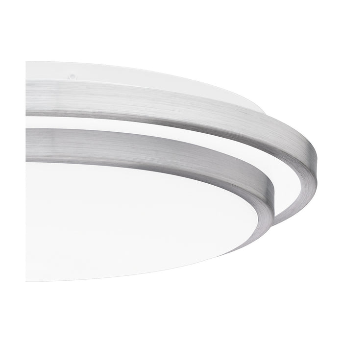 LED Flush Mount from the Irving collection in Brushed Aluminum finish