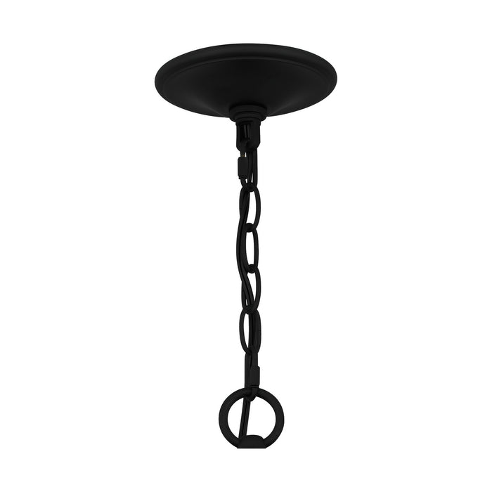 Six Light Chandelier from the Kingsbridge collection in Earth Black finish