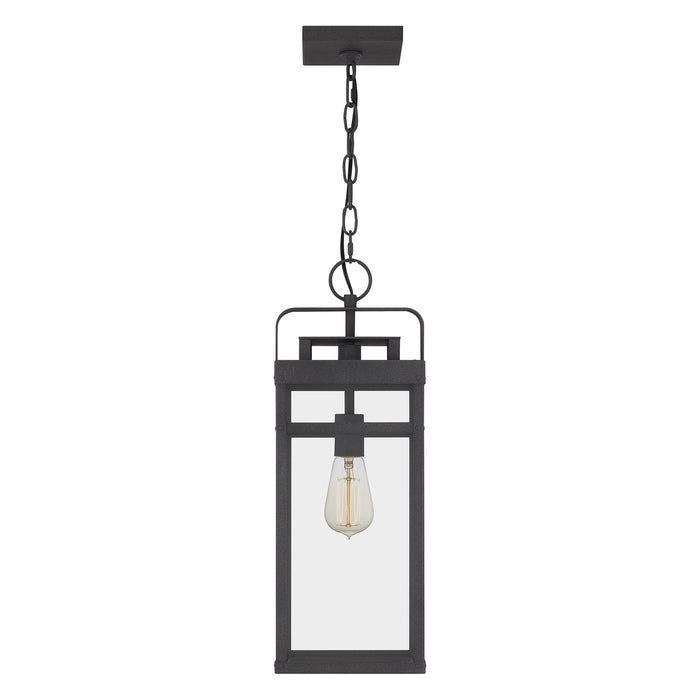 One Light Mini Pendant from the Keaton collection in Mottled Black finish