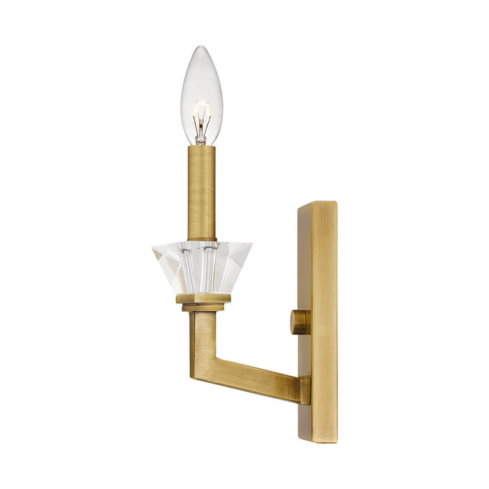 Two Light Wall Sconce from the Lottie collection in Aged Brass finish