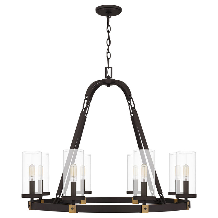 Eight Light Chandelier from the Lisbon collection in Old Bronze finish