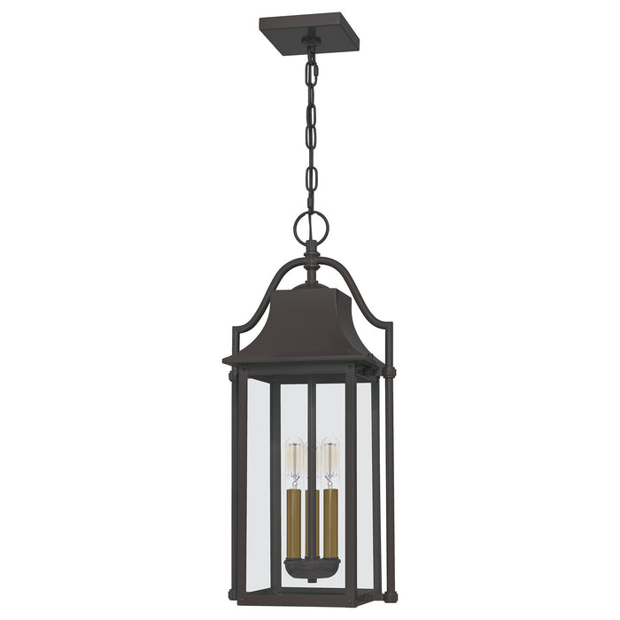 Three Light Pendant from the Manning collection in Western Bronze finish