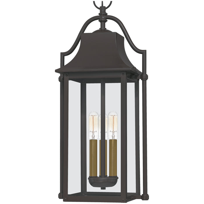 Three Light Pendant from the Manning collection in Western Bronze finish