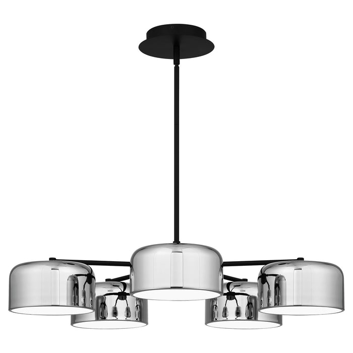 LED Chandelier from the Gabriel collection in Matte Black finish