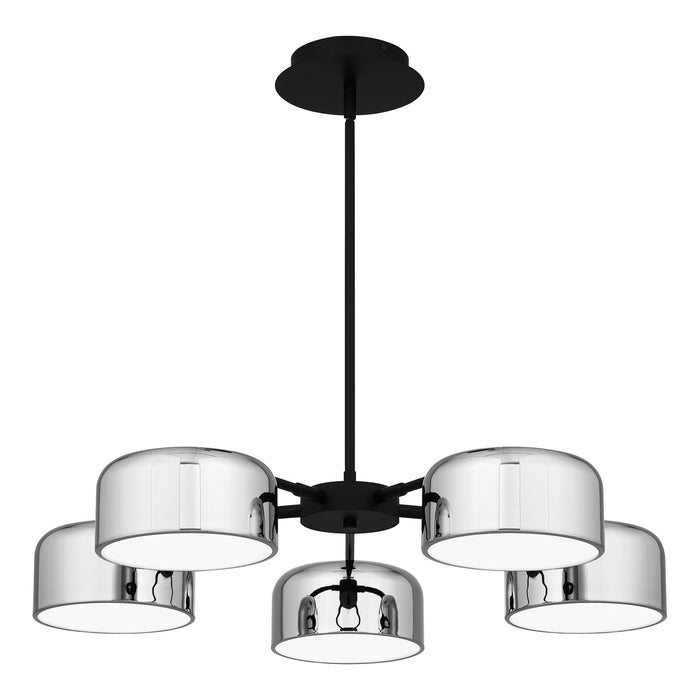 LED Chandelier from the Gabriel collection in Matte Black finish