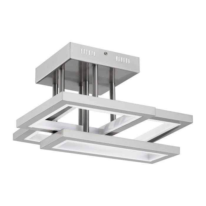 LED Flush Mount from the Mesa collection in Brushed Nickel finish