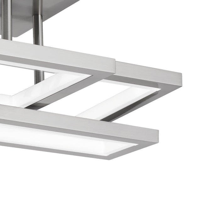 LED Flush Mount from the Mesa collection in Brushed Nickel finish