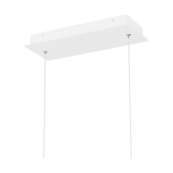 LED Linear Chandelier from the Newport collection in White Lustre finish