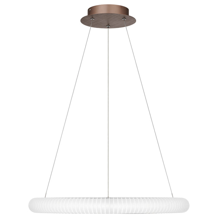 LED Pendant from the Odessa collection in Brushed Bronze finish