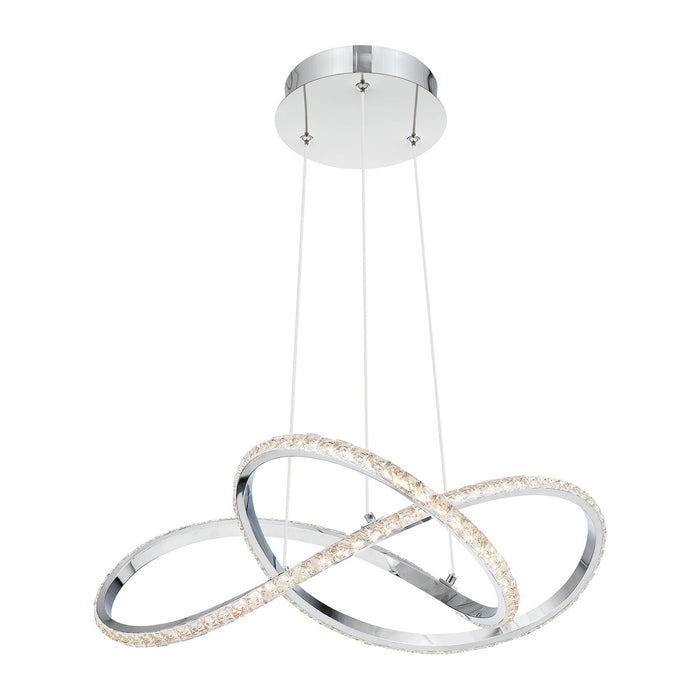 LED Pendant from the Rumi collection in Polished Chrome finish