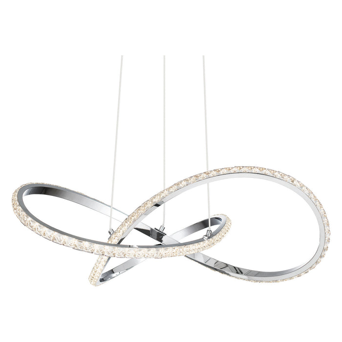 LED Pendant from the Rumi collection in Polished Chrome finish