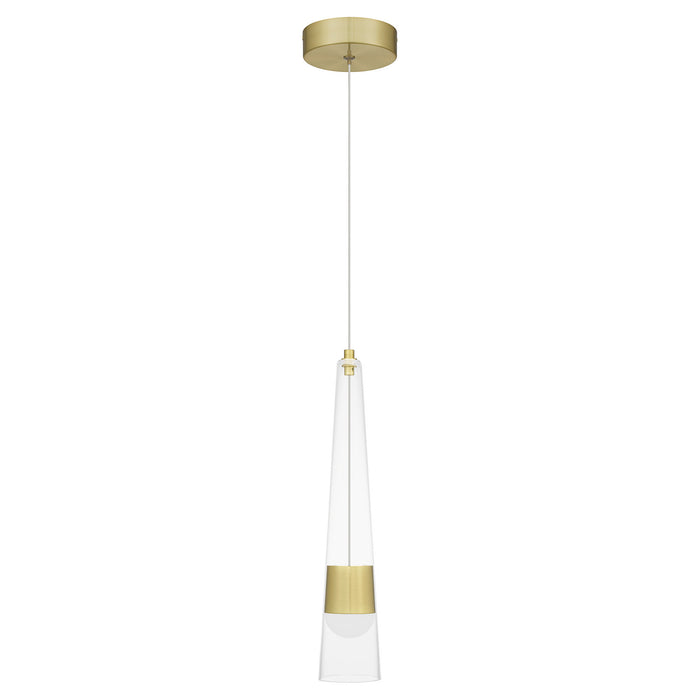 LED Mini Pendant from the Zia collection in Satin Gold finish