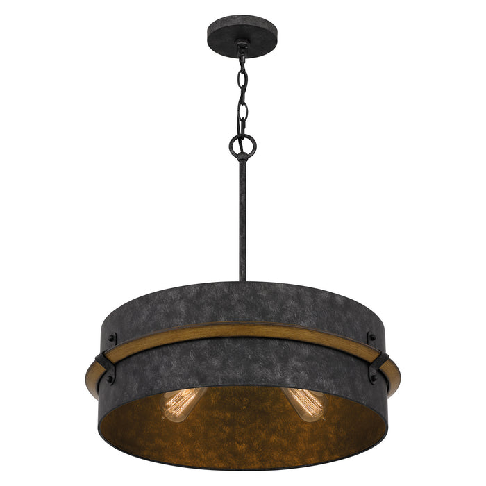 Three Light Pendant from the Lariat collection in Old Black Finish finish