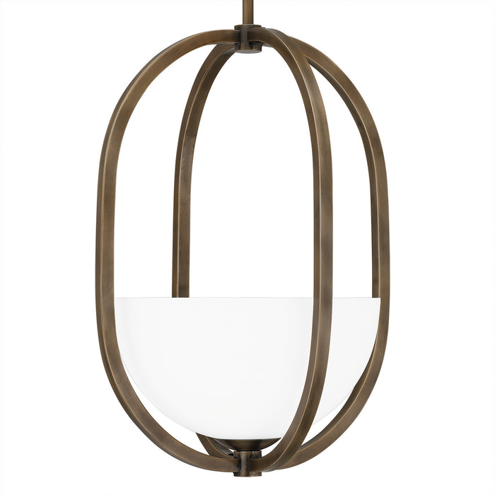 One Light Pendant from the Calluna collection in Statuary Bronze finish