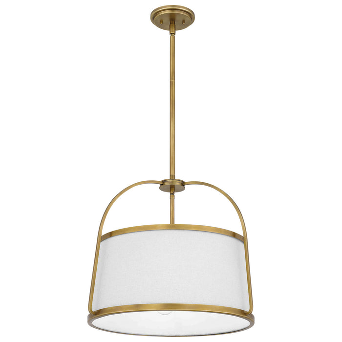 Four Light Pendant from the York collection in Weathered Brass finish