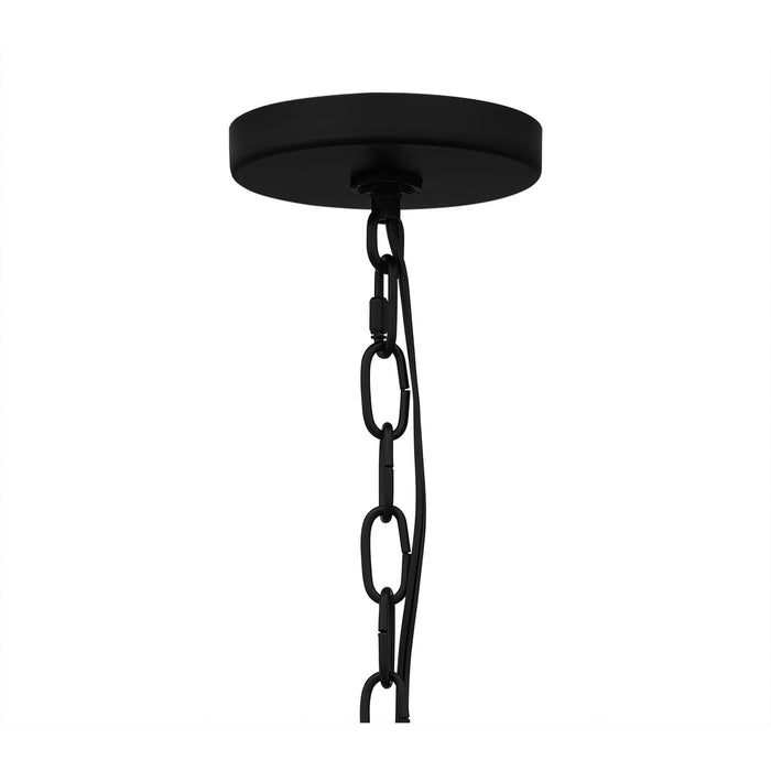 Five Light Pendant from the Avignon collection in Matte Black finish