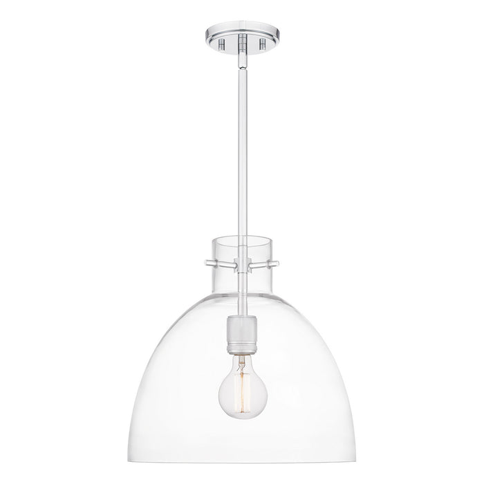 One Light Pendant from the Atelier collection in Polished Chrome finish