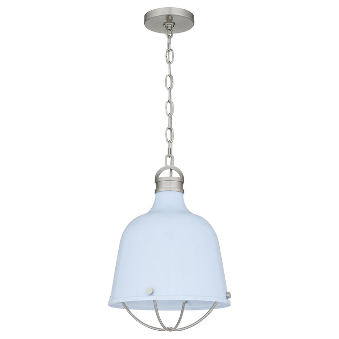 One Light Mini Pendant from the Adlington collection in Brushed Nickel finish