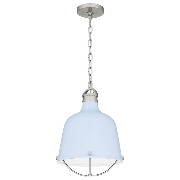 One Light Mini Pendant from the Adlington collection in Brushed Nickel finish