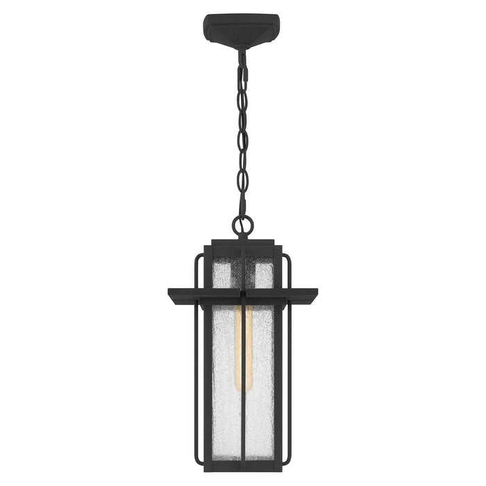One Light Mini Pendant from the Randall collection in Mottled Black finish