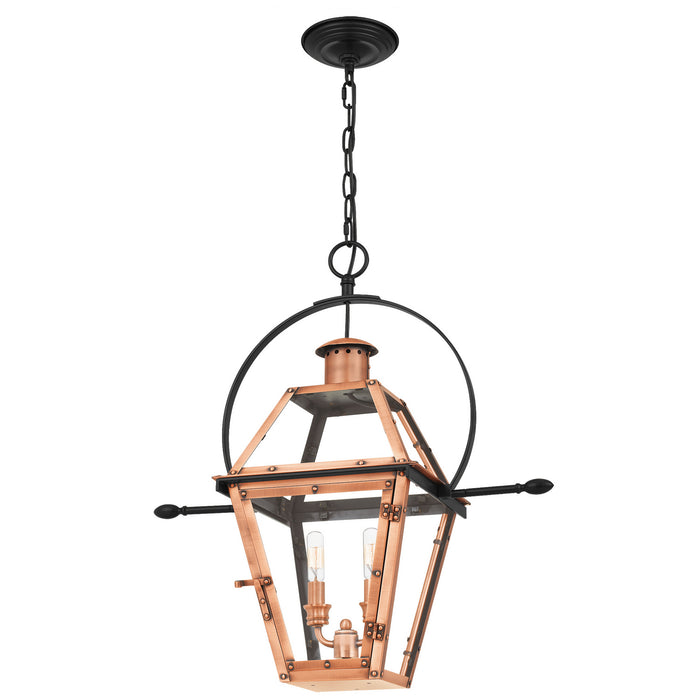 Two Light Pendant from the Rue De Royal collection in Aged Copper finish