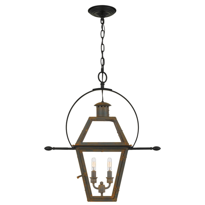 Two Light Pendant from the Rue De Royal collection in Industrial Bronze finish
