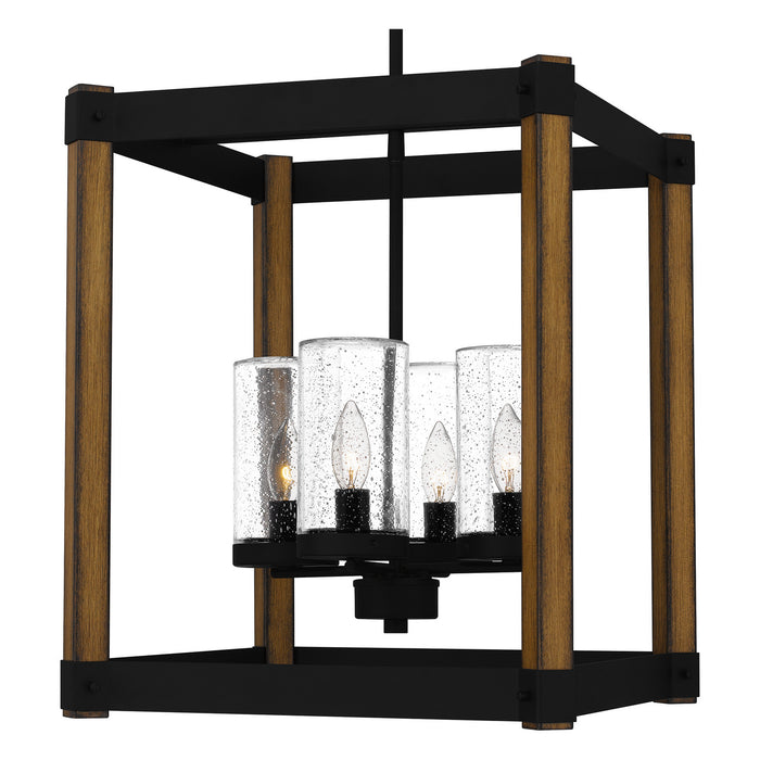 Four Light Pendant from the Rylan collection in Matte Black finish