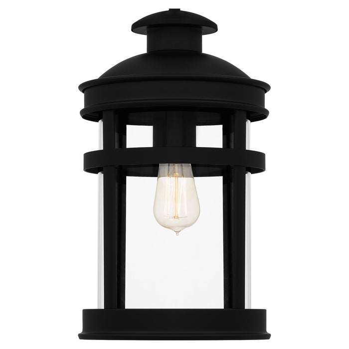 One Light Outdoor Hanging Lantern from the Scout collection in Matte Black finish